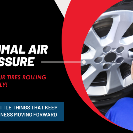 Don't let your company get deflated - keep your tires at the perfect air pressure for a smooth ride.