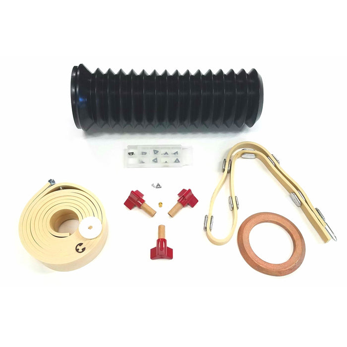 brake lathe repair kits containing boots, belts, silencer bands, bits, and much more. 