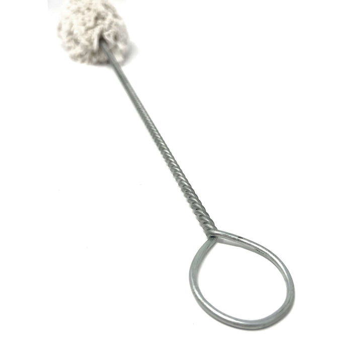 Cepillo aplicador de lubricante para neumáticos con hisopo de algodón de 18" - Mango de alambre