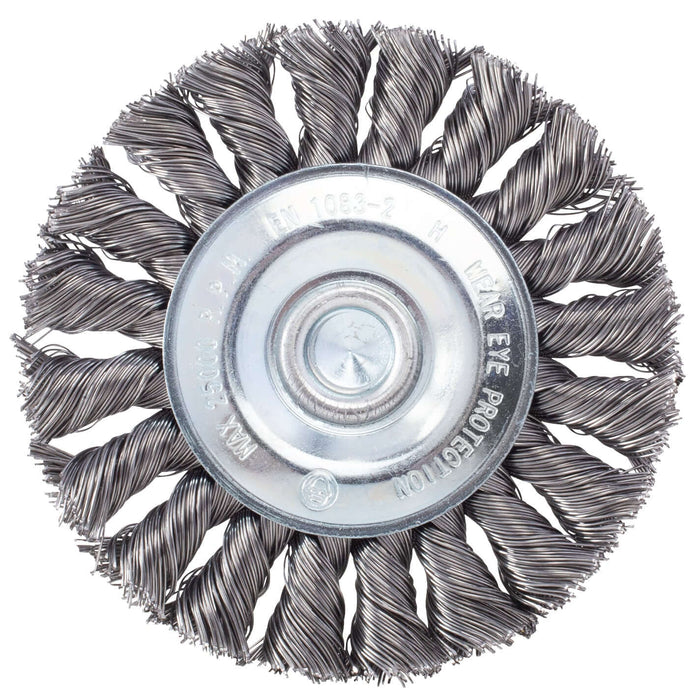 Knotted Wire Wheel 3-½" With ¼" Shank 25,000RPM