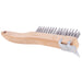 Wood Handled Brush w/ Scraper