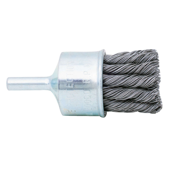 Knotted End Wire Brush 1-1/8” With ¼" Shank 22000RPM