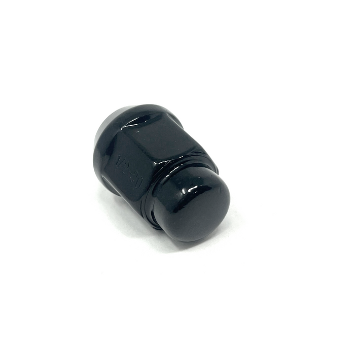 Lug Nut - 1/2" - Bulge Acorn, Black - 13/16" Hex
