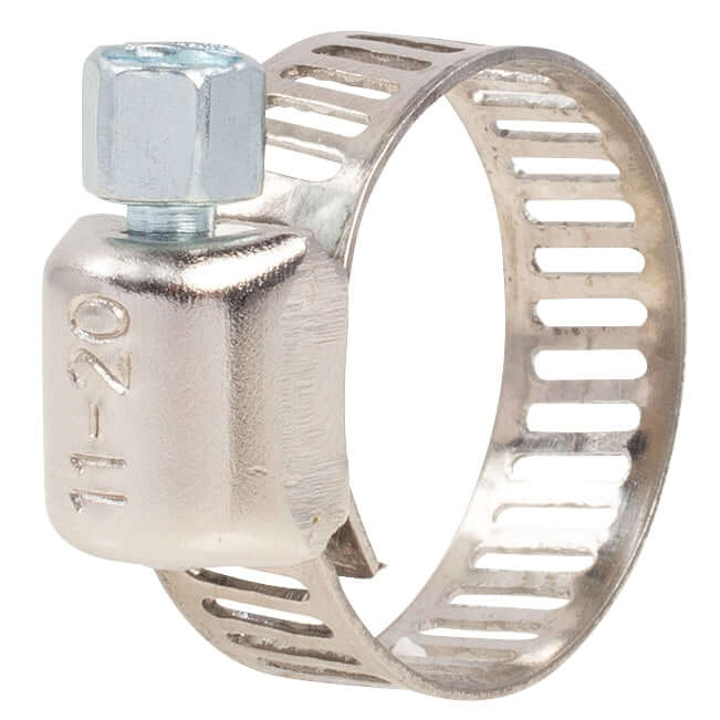 Hose Clamp - #6, Mini, Ventilated, Stainless - 10pk