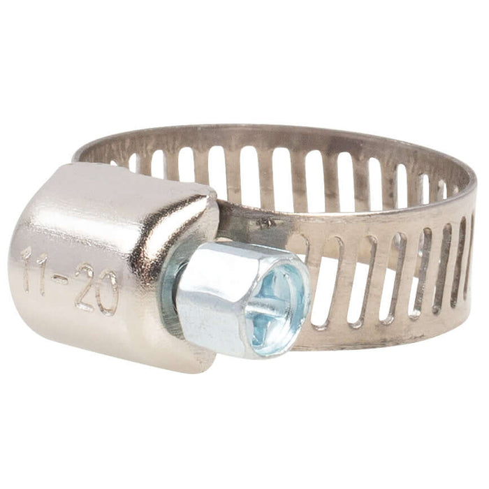 Hose Clamp - #6, Mini, Ventilated, Stainless - 10pk