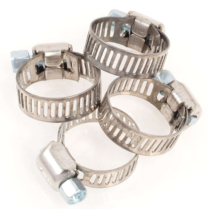 Hose Clamp - #6, Mini, Ventilated, Stainless - 10pk