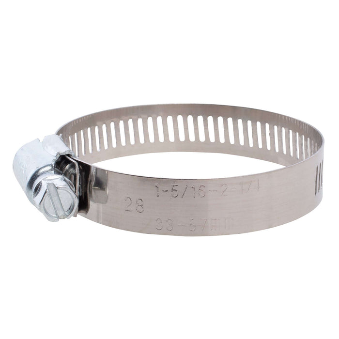 Hose Clamp - #28, Standard, Ventilated, Stainless - 10pk