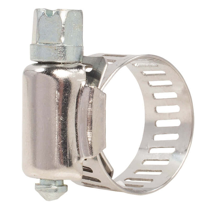 Hose Clamp - #6, Standard, Ventilated, Stainless - 10pk