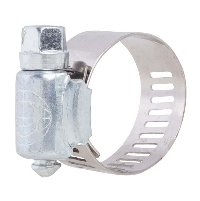 Hose Clamp - #8, Standard, Ventilated, Stainless - 10pk