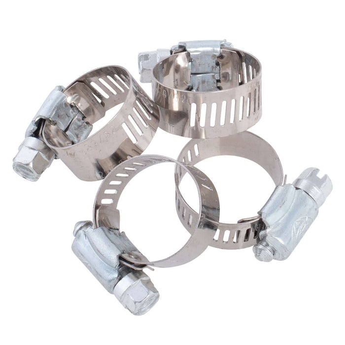 Hose Clamp - #8, Standard, Ventilated, Stainless - 10pk