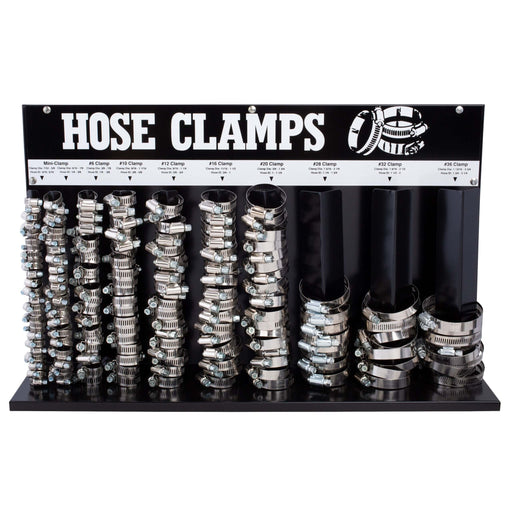 Hose Clamp Rack + Assortment - 221pc