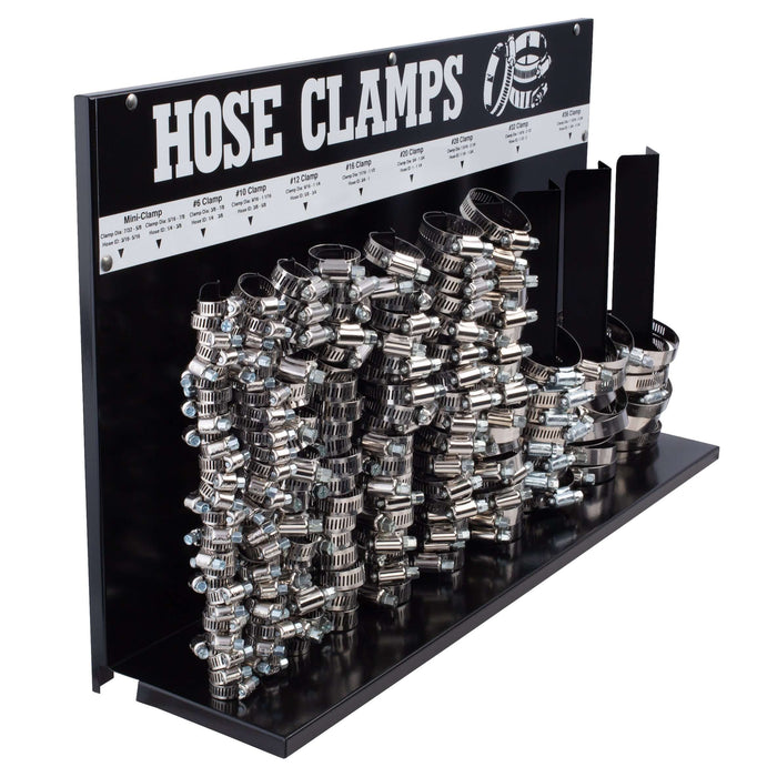 Hose Clamp Rack + Assortment - 221pc