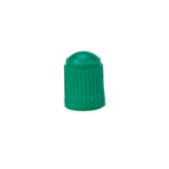 Green Plastic Valve Cap With Seal - Box of 100