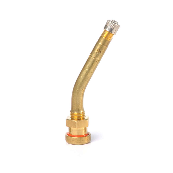 Válvula de neumático 80 MS con curvatura de 27 grados (paquete de 10)