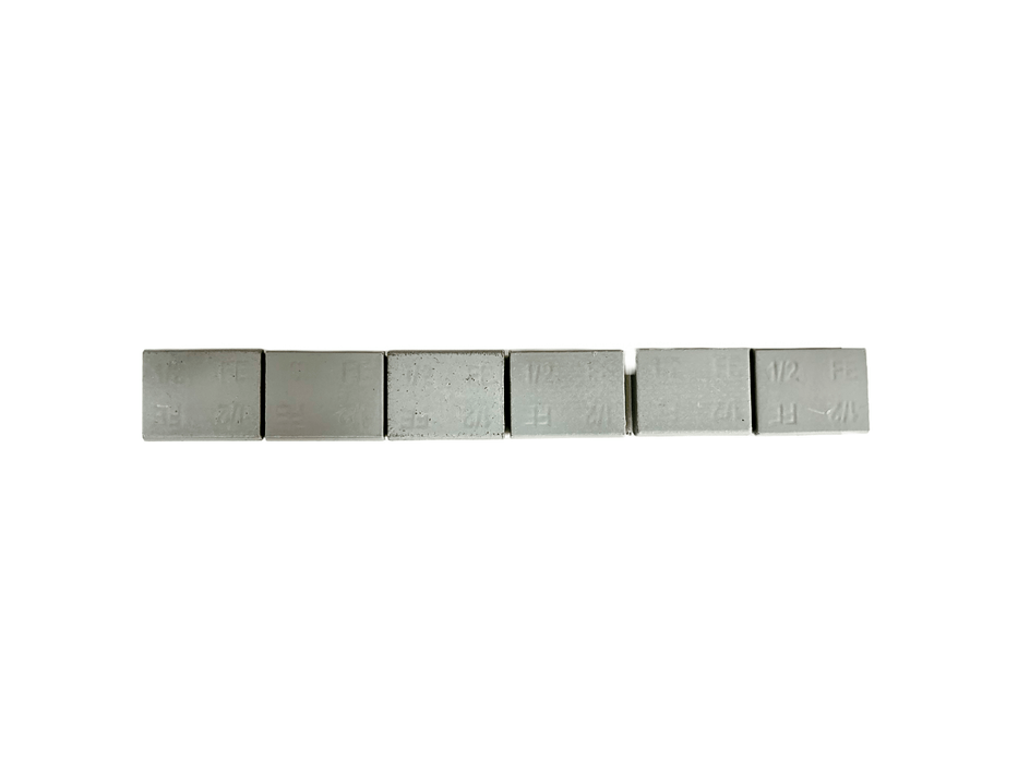 Rollo de pesas adhesivas para ruedas, 1/2 oz, gris, Perfect Equip, 352 unidades