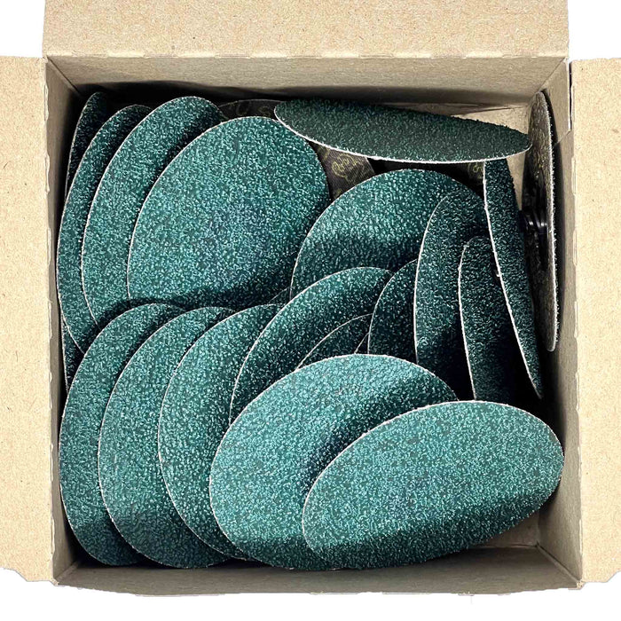 3M 3" Green Corp Roloc Disc 40 Grit 25PK