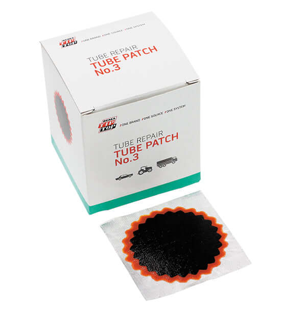 Rema 3 Tube Patch, 2" Round, Red Edge (30 bx)