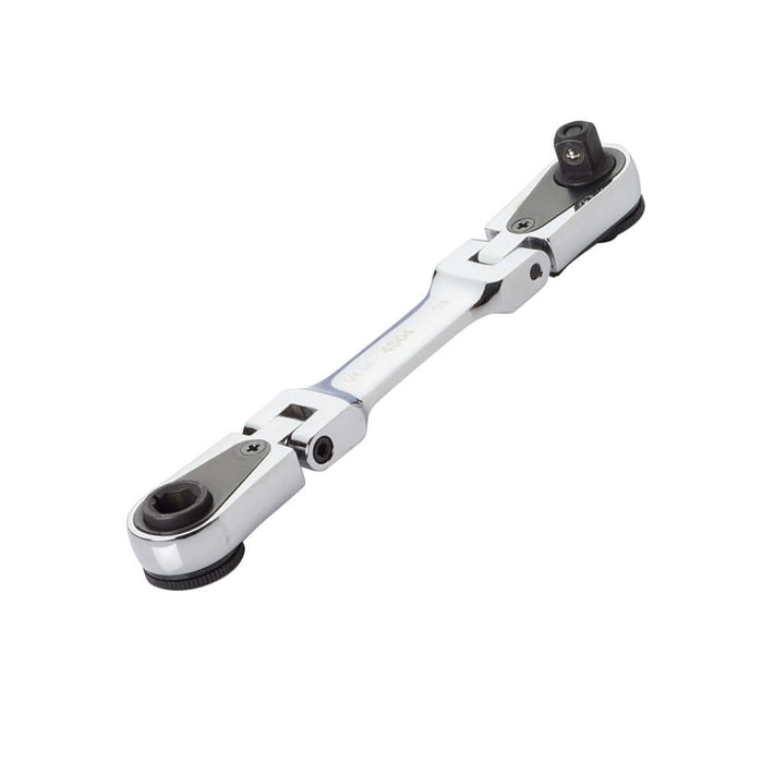 1/4" Stick Combination Drive Ratchet - Stubby, Dual Flex Head