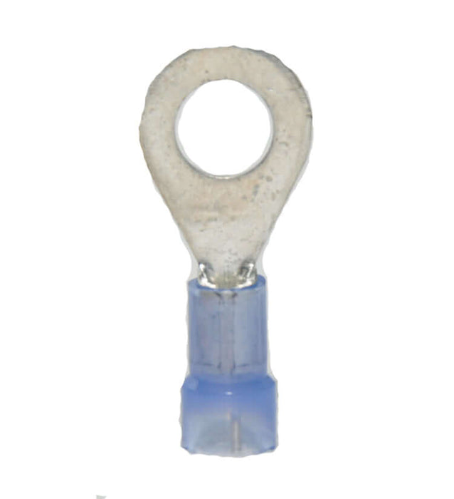 Anillo de espárrago con aislamiento de nailon - calibre 16-14, orificio de 1/4" - paquete de 100