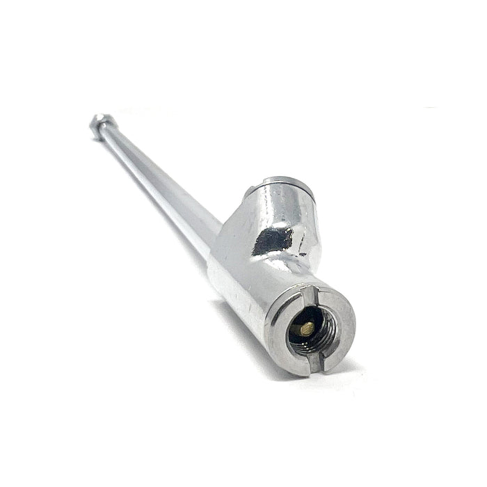 Economy Dual Foot Lock-On 14" Air Chuck - 1/4" FNPT - Closed - Chrome