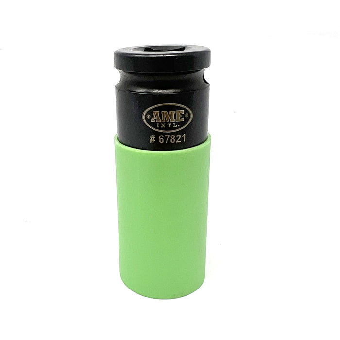 Dado de impacto estriado de 1/2 pulg. y 21 mm con manguito