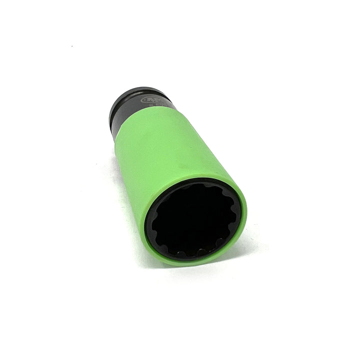 Dado de impacto estriado de 1/2 pulg. y 21 mm con manguito