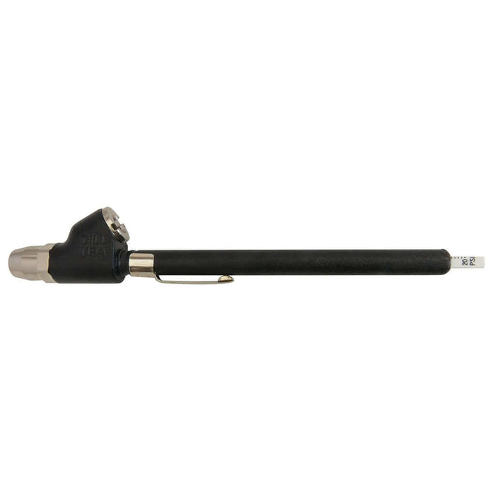 Straight-On Dual Foot Air Gauge - 20-120 PSI, Black