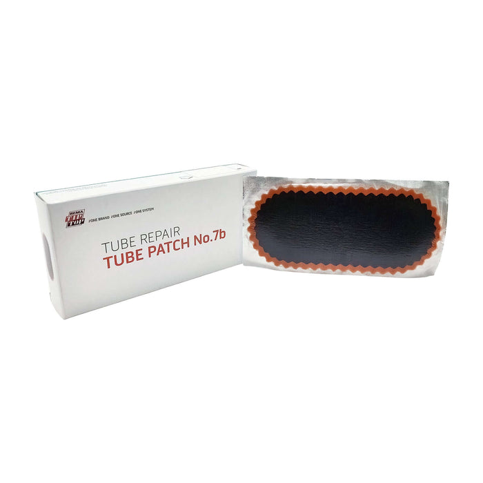 Rema 7B Tube Patch, 6" x 2" Oval, Red Edge (10 bx)