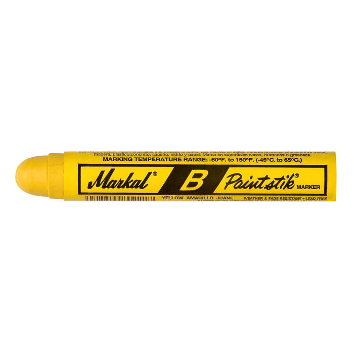 Paint Stick, MARKAL, Yellow, 3/4" Round (1 bx/12 Sticks)
