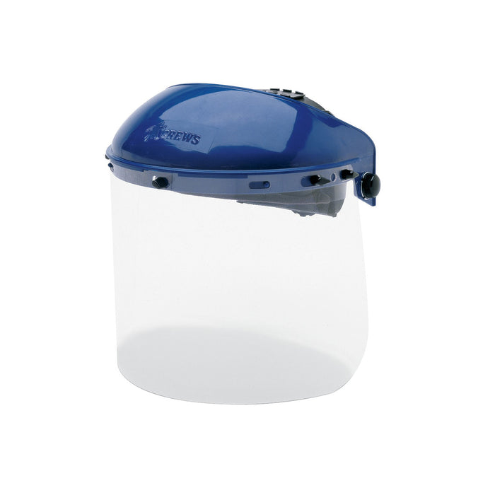 Headgear, Polycarbonate, Ratchet Suspension, Blue