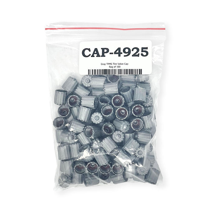 Gray TPMS Tire Valve Cap - 100/Box