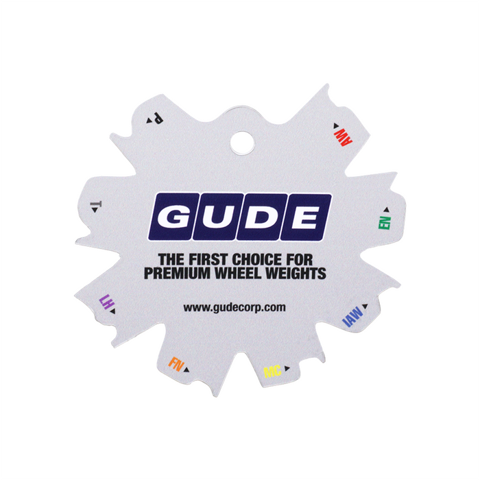 GUDE Wheel Weight Rim Gauge