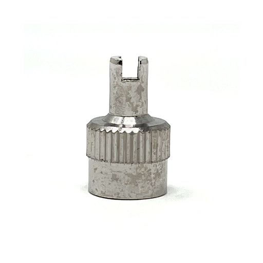 Metal Valve Cap, Nickle Plated - With Core Remover - Bag of 100