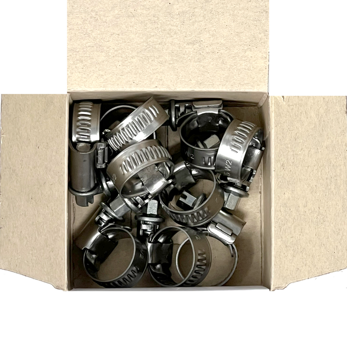 11/32" Width, 5/16"-5/8" - Euro Style Hose Clamp