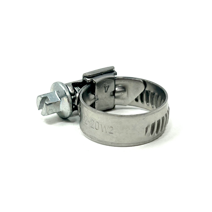 Abrazadera de manguera estilo europeo de 11/32" de ancho y 1/2" a 3/4"