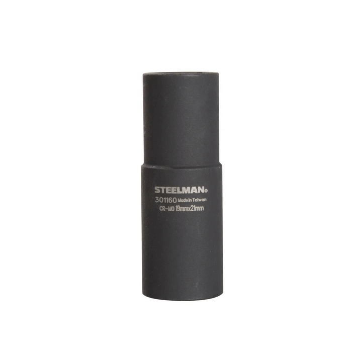 Dado de impacto profundo de 19 mm x 21 mm con accionamiento de 1/2"