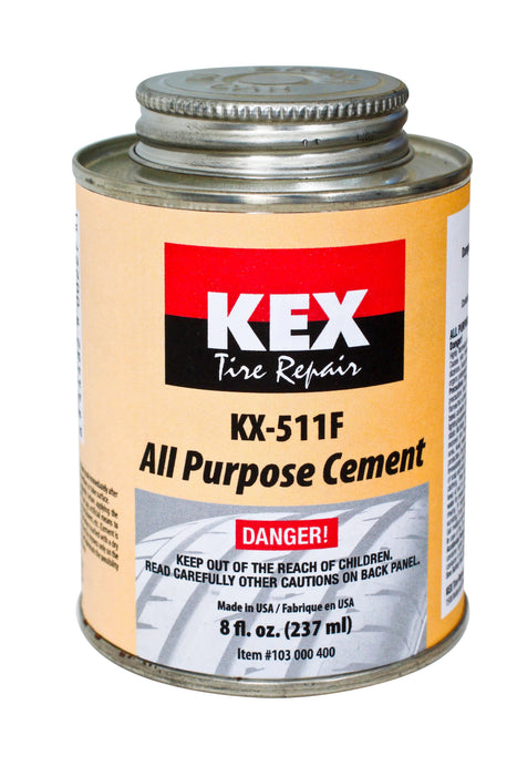Kex 511F Cement, (Clear Universal), 8 oz Brush Top Can (Flammable)
