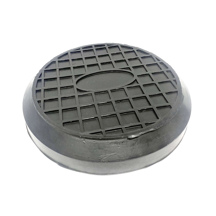 Almohadillas de goma giratorias redondas deslizables estilo gofre con tornillos, paquete de 4