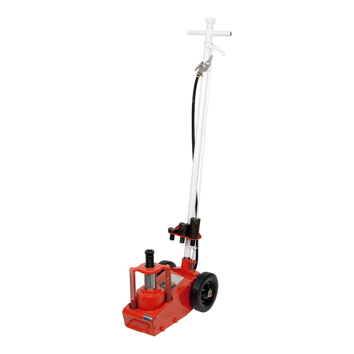 Gato de piso neumático/hidráulico Norco de 22 toneladas con 2 adaptadores y soporte