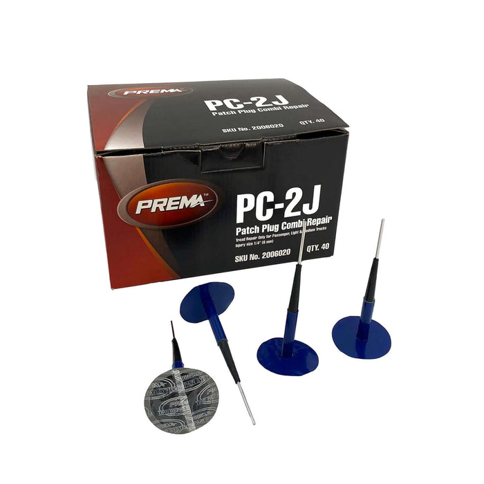 Unidad combinada Prema PC-2J, universal, cable conductor, 1/4" para lesiones, parche RD de 1,7/8" (40 cajas)