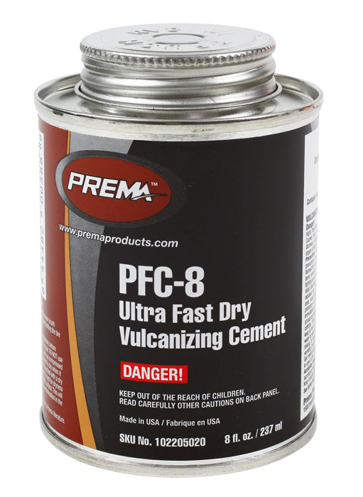 Cemento Prema PFC-8 (universal transparente), lata de 8 oz con tapa de pincel (inflamable), secado ultrarrápido