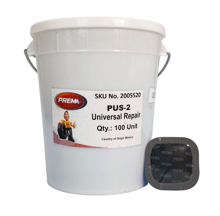 Parche universal Prema PUS-2, cuadrado de 1,3/4" (cubeta de 100)