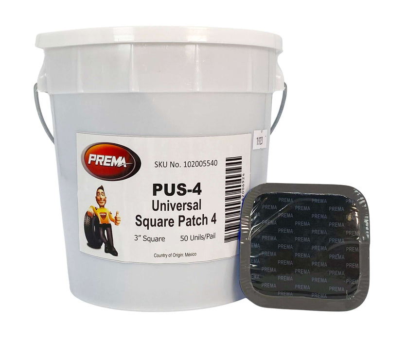 Parche universal Prema PUS-4, cuadrado de 3" (cubeta de 50)