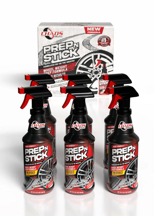 Limpiador de ruedas Prep N Stick, 32 oz, paquete de 6