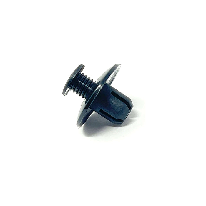 Remaches Phil de nailon negro antisalpicaduras - Orificio de 8 mm, longitud de vástago de 9 mm (paquete de 25)