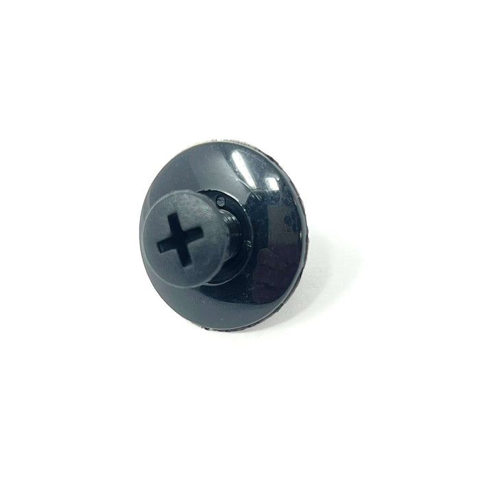 Remaches Phil de nailon negro antisalpicaduras - Orificio de 8 mm, longitud de vástago de 9 mm (paquete de 25)