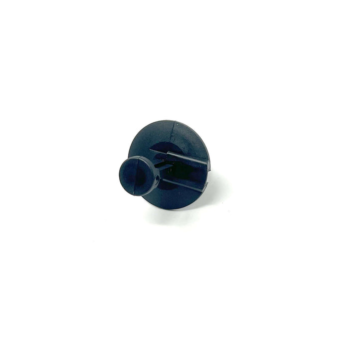 Black Nylon Push Type Ret - 1/4" Hole  29/32" Stem (25pk)