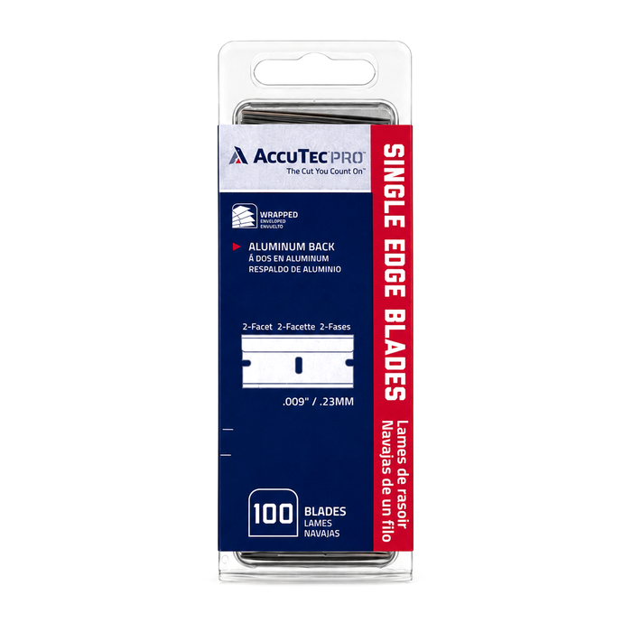 Hojas de afeitar de un solo filo .009 100 por caja