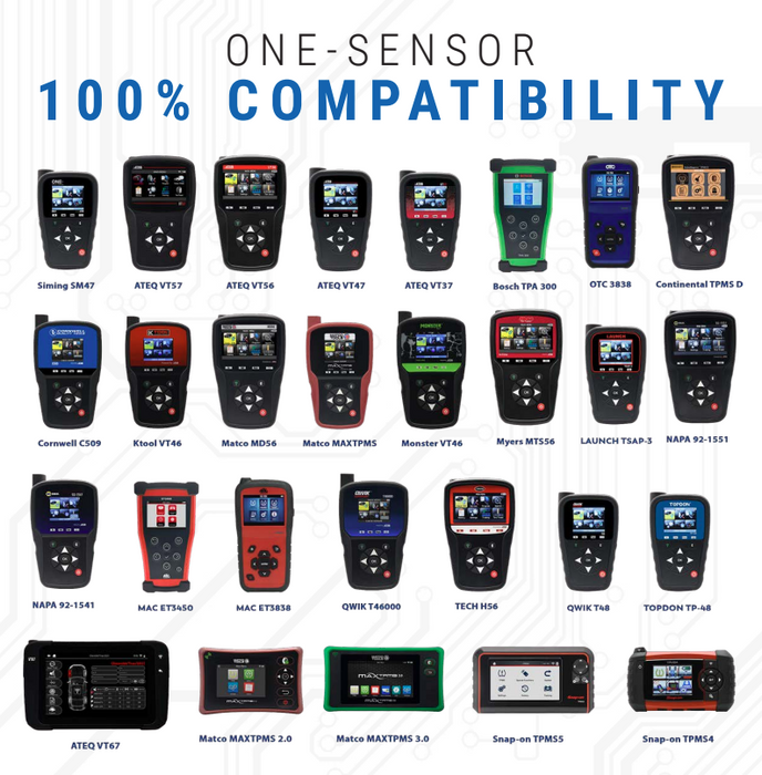 Siming One-Direct Universal TPMS Sensor - Dual Valve - 20 Pack