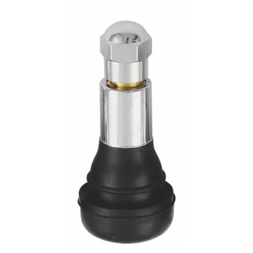 TR413AC - Snap-In Chrome Sleeve Tire Valve - 1.25" Height  - Each